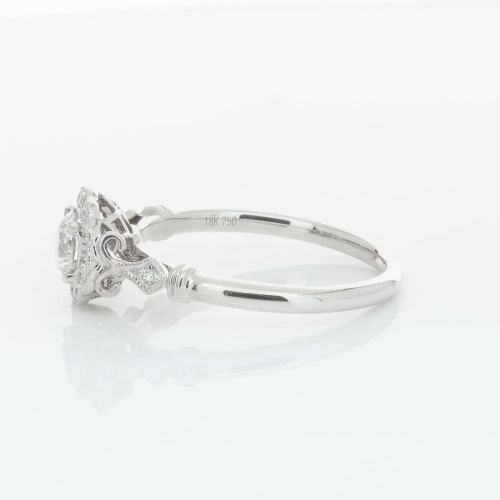 18ct White Gold .50ct Diamond Versailles Ring