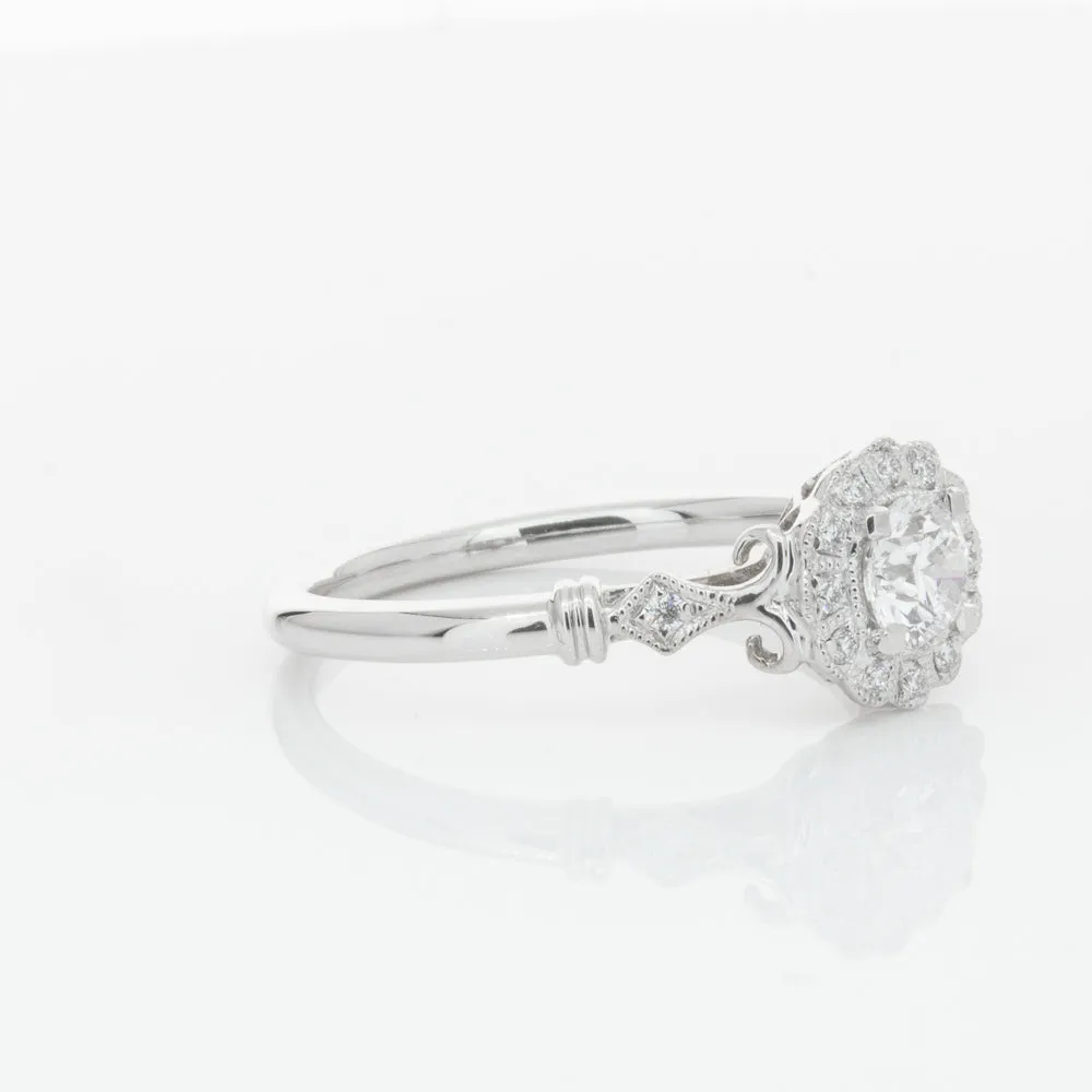 18ct White Gold .50ct Diamond Versailles Ring