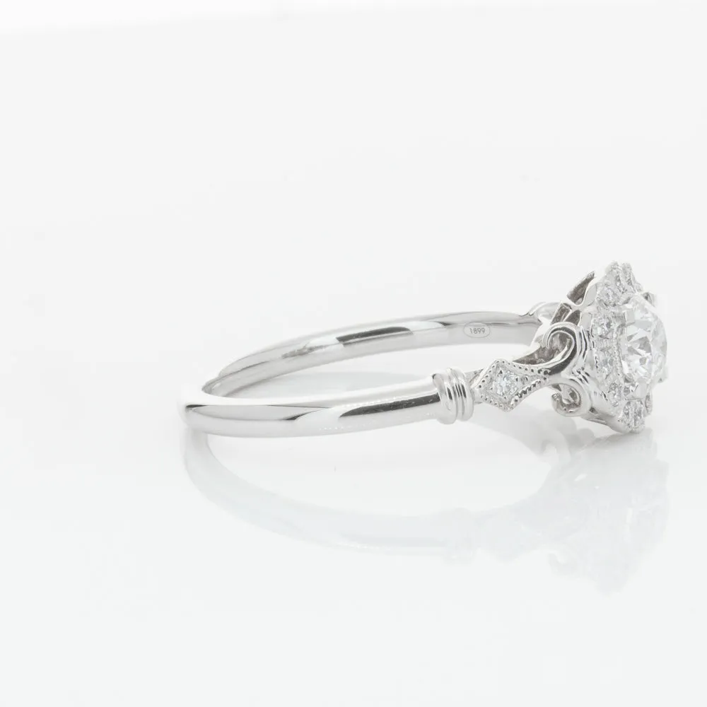 18ct White Gold .50ct Diamond Versailles Ring
