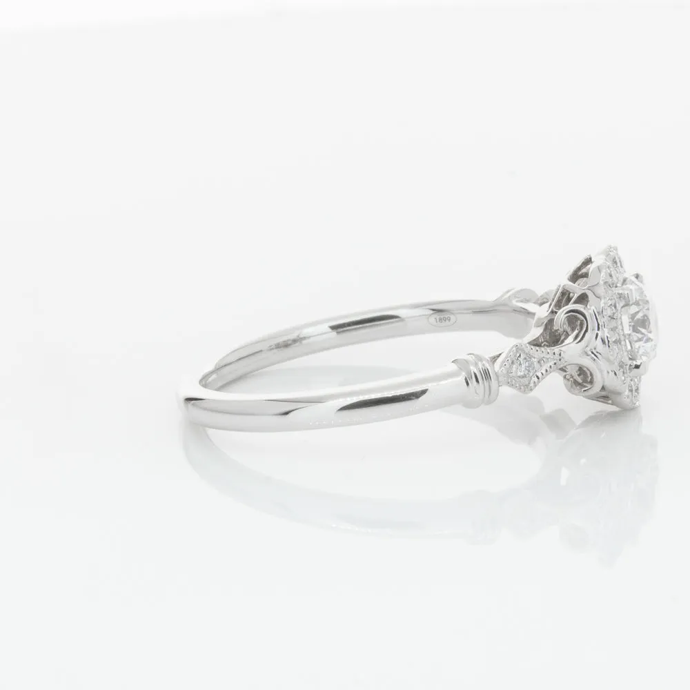 18ct White Gold .50ct Diamond Versailles Ring