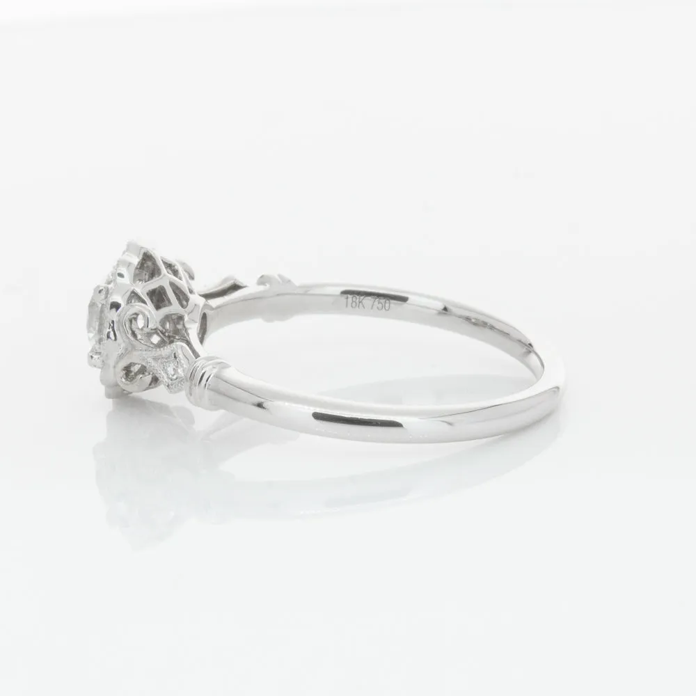 18ct White Gold .50ct Diamond Versailles Ring
