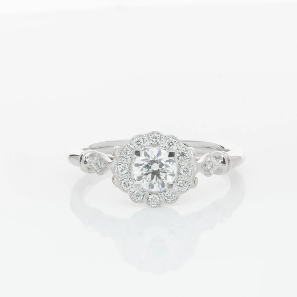 18ct White Gold .50ct Diamond Versailles Ring