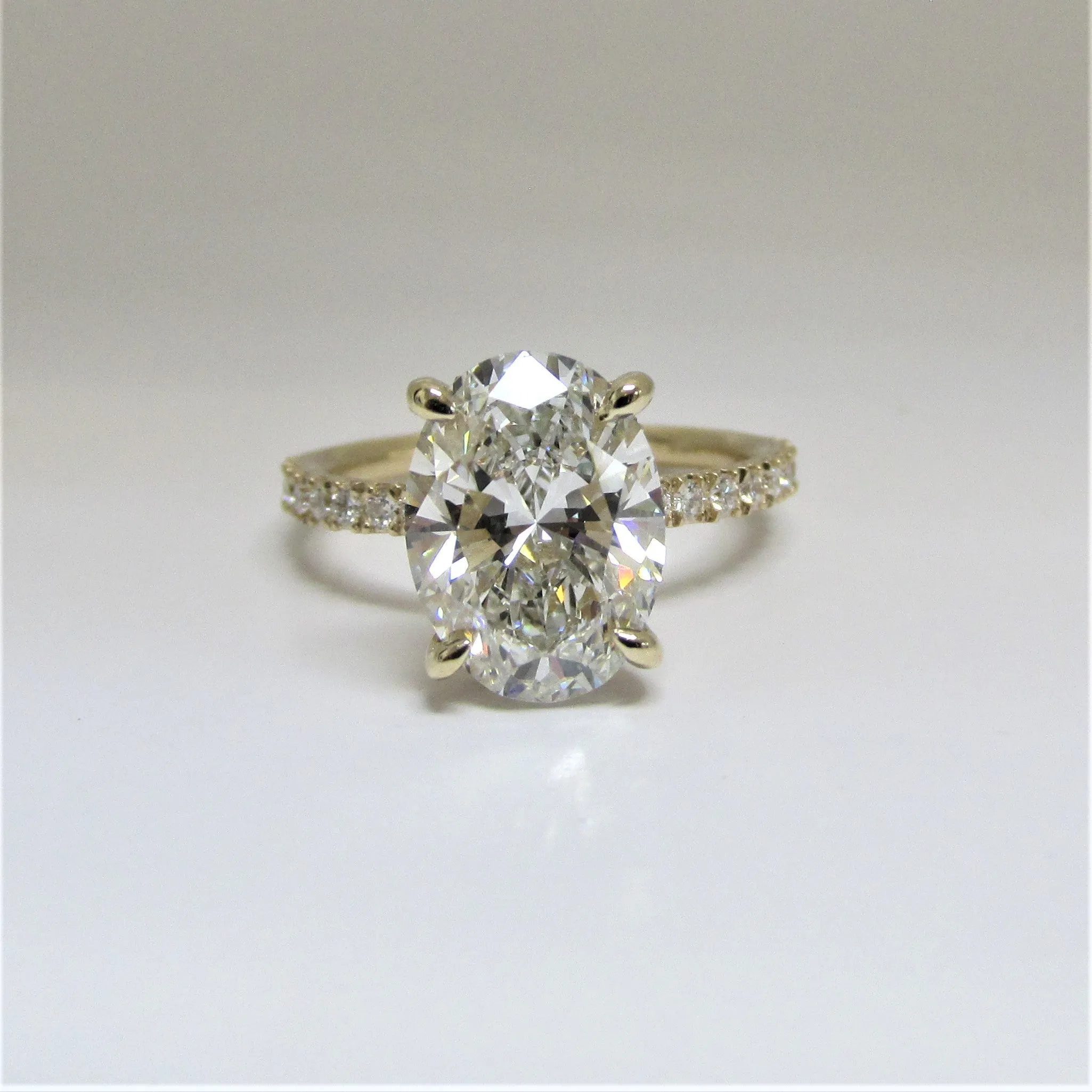 2.50 carat Oval Diamond Engagement Ring