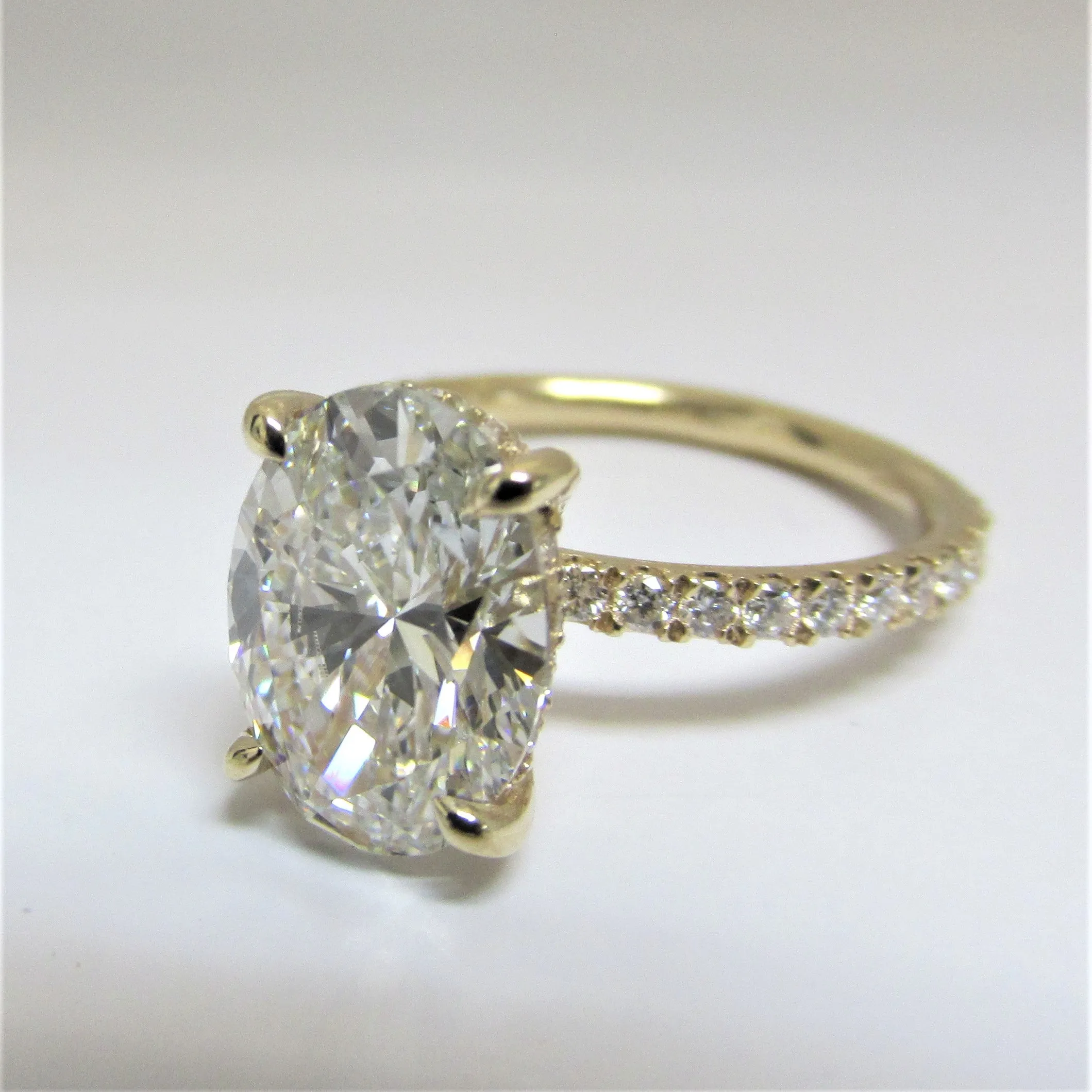 2.50 carat Oval Diamond Engagement Ring