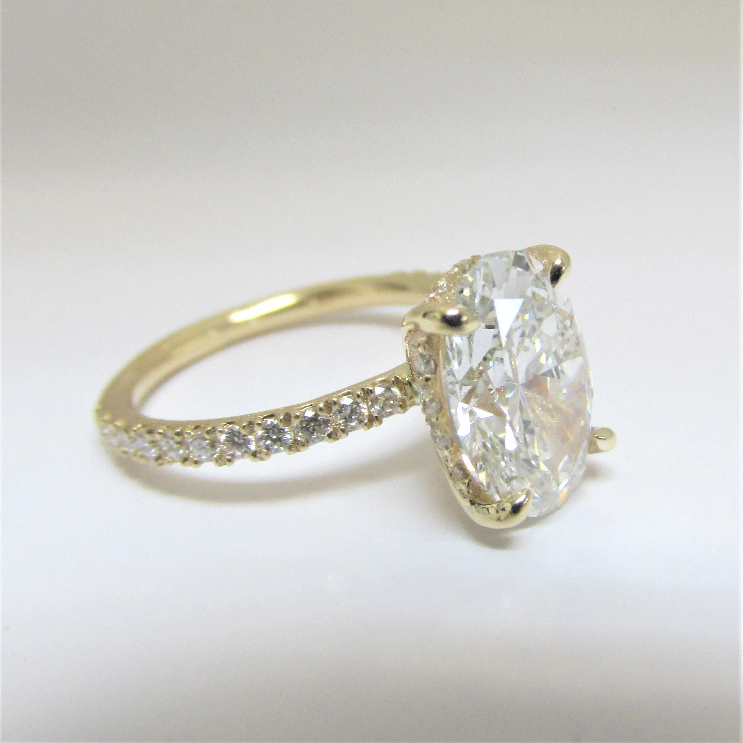 2.50 carat Oval Diamond Engagement Ring