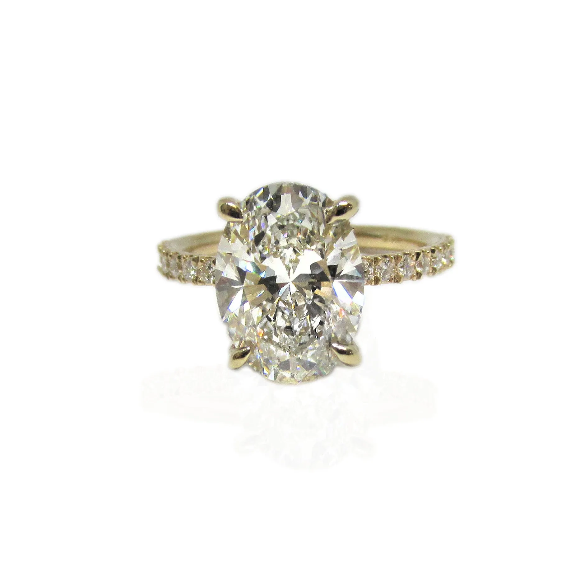 2.50 carat Oval Diamond Engagement Ring
