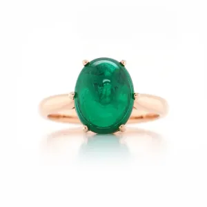 3.74 cts Emerald Ring