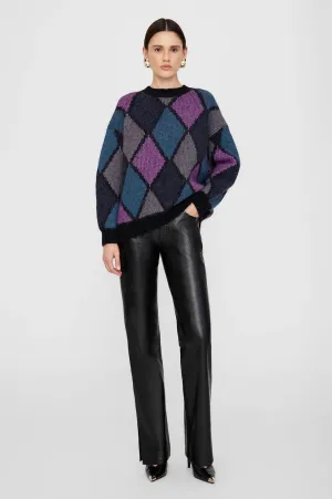 Anine Bing Sydney Crew Sweater - Multi Diamond