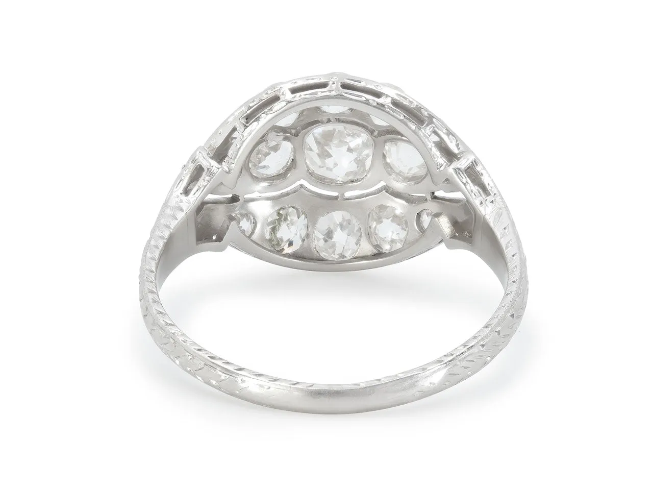 Antique Edwardian Diamond Ring in Platinum