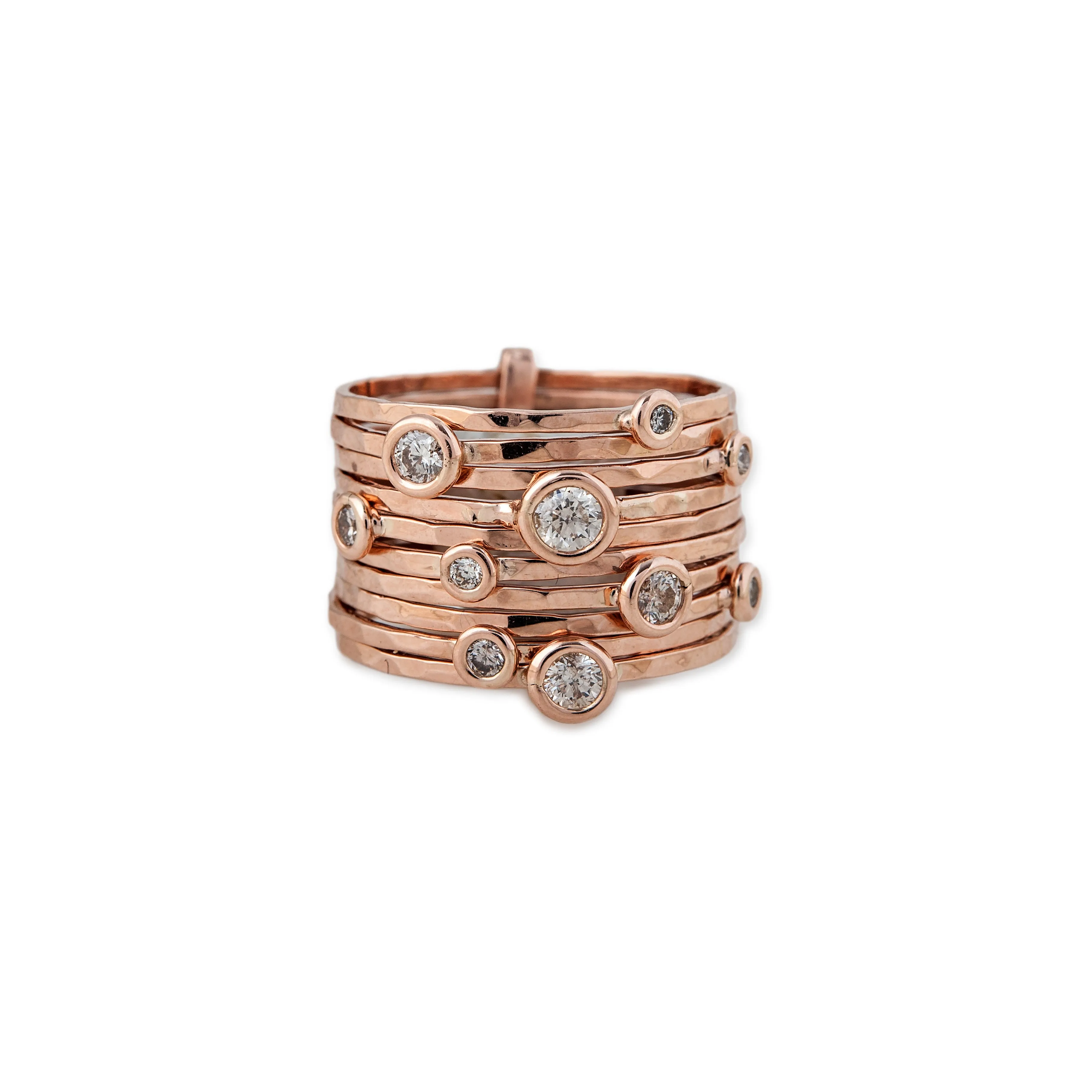 BUBBLES DIAMOND MULTI WAIF RING