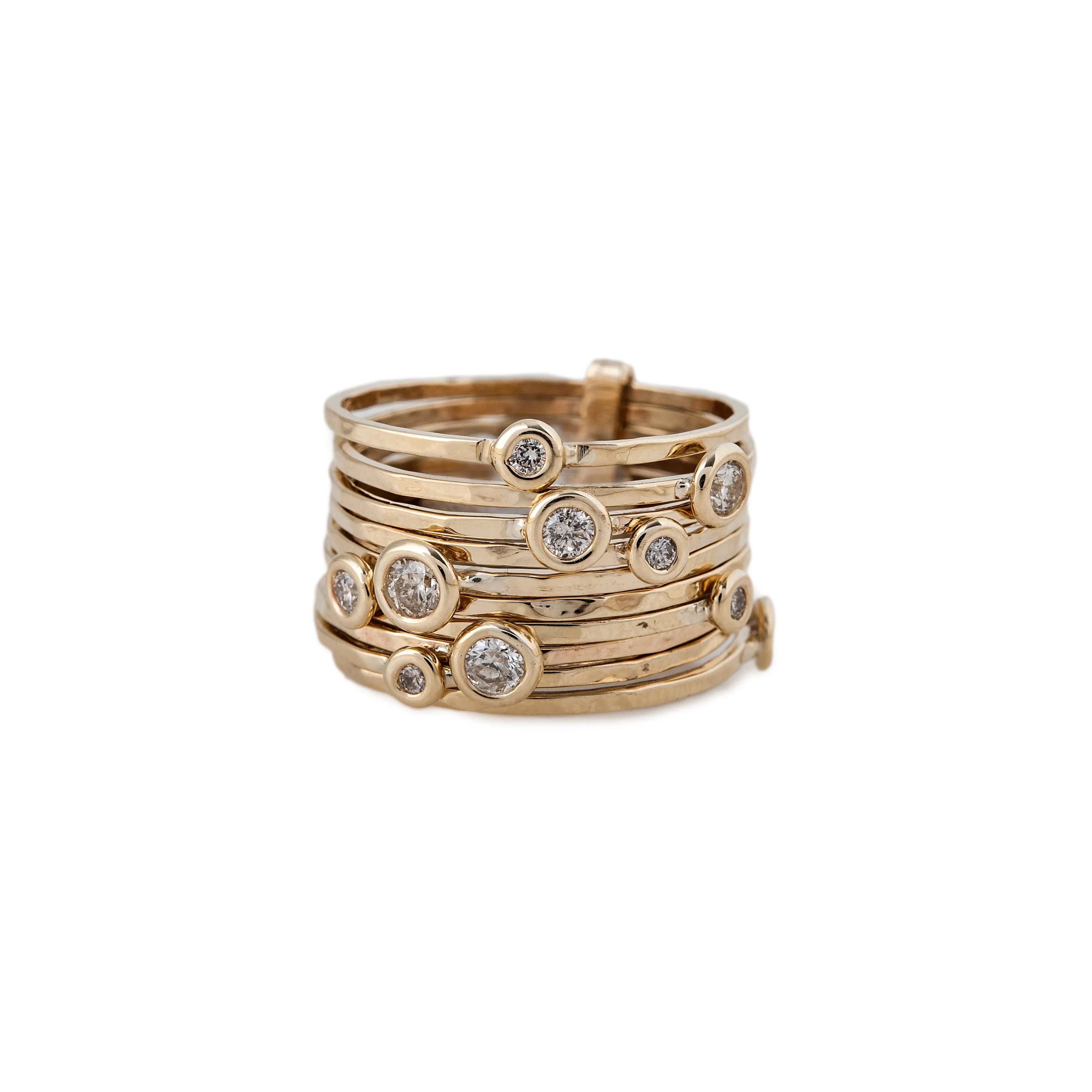 BUBBLES DIAMOND MULTI WAIF RING