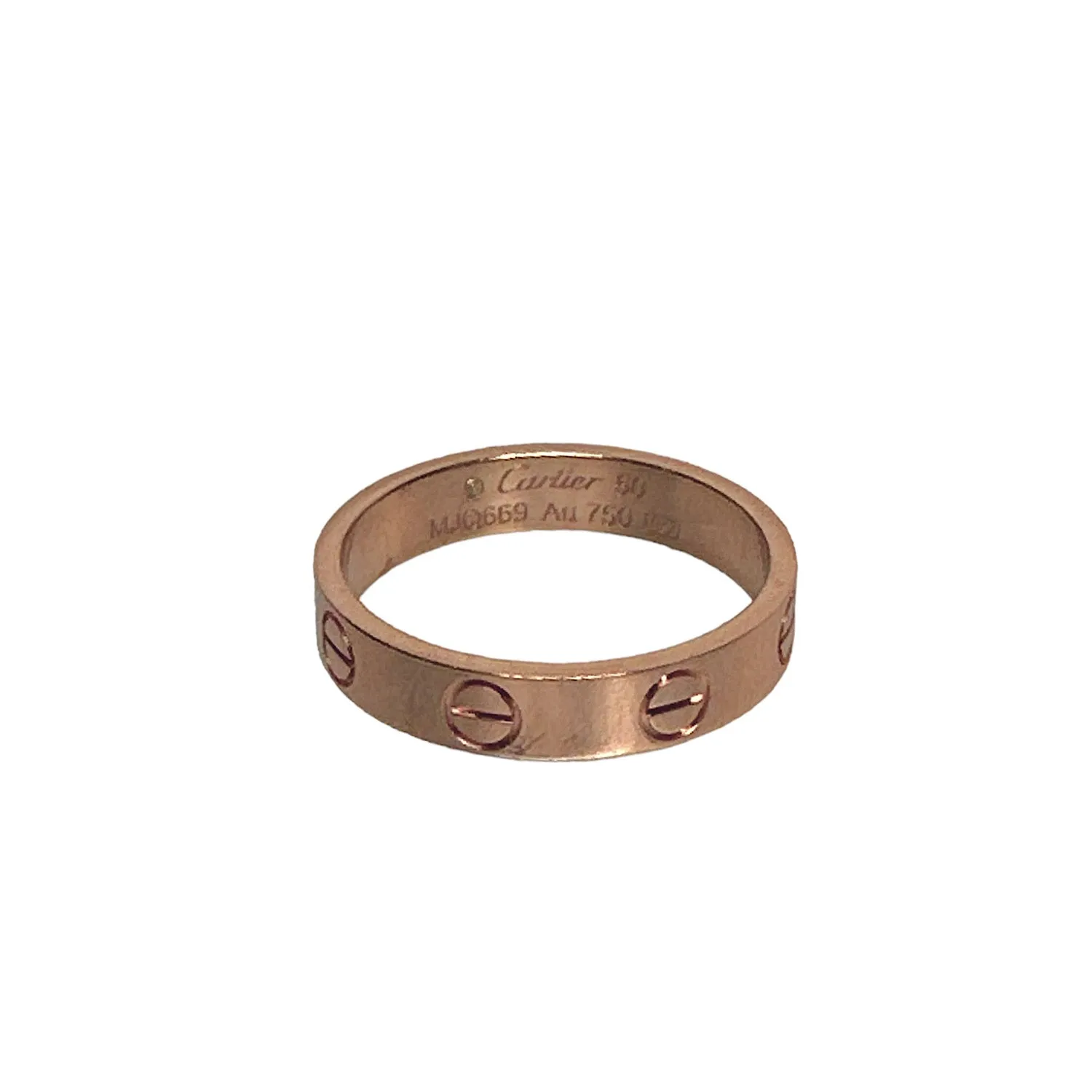 Cartier 18K Rose Gold Love 3.6mm Ring - Sz. 50 (US 5.5)