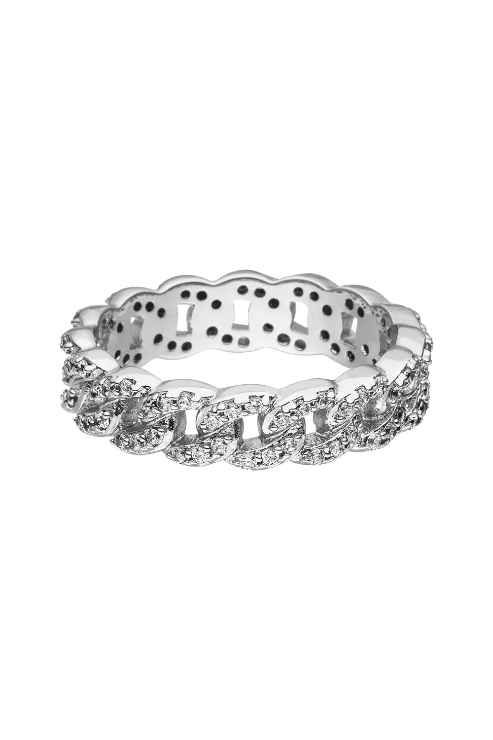 Éclat Curb Chain Ring Silver