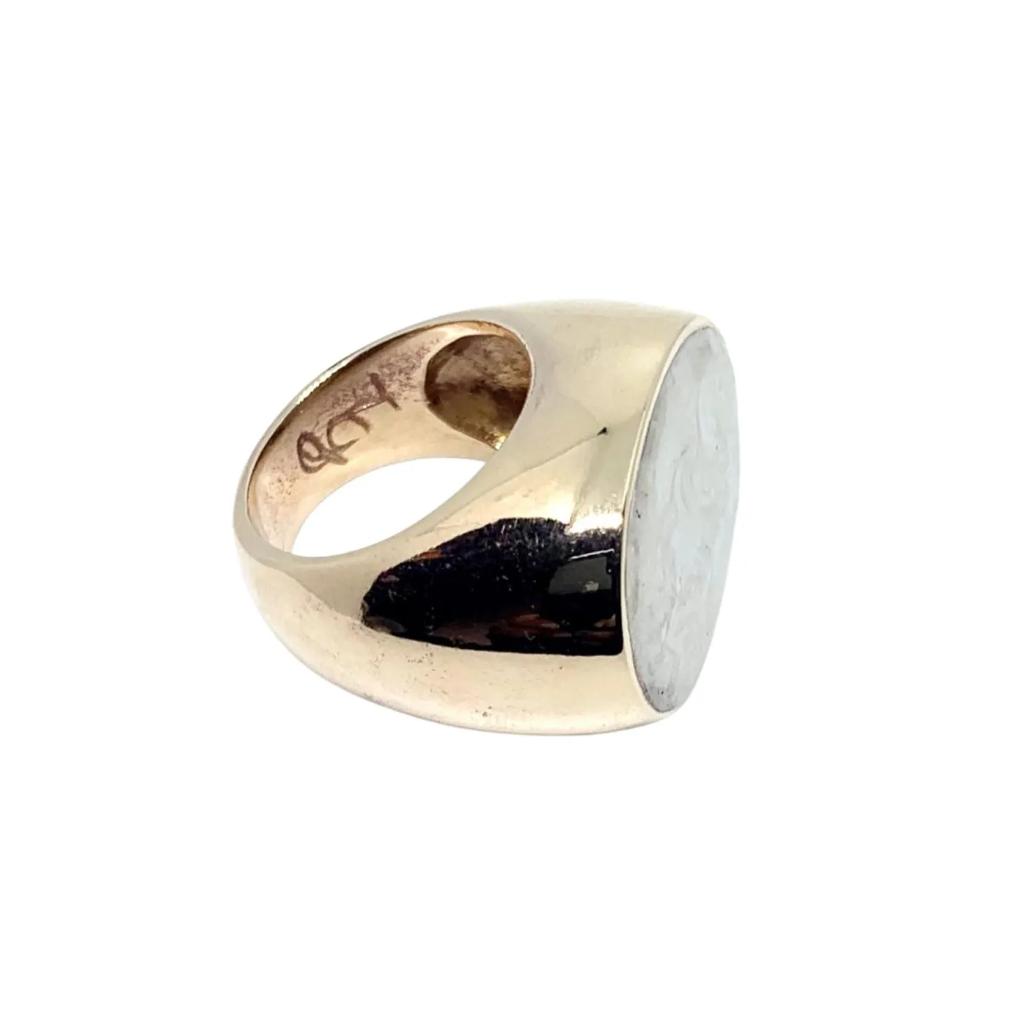 Cocktail Enamel Pearl Brass