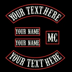 Custom Motorcycle Biker Embroidery Patches