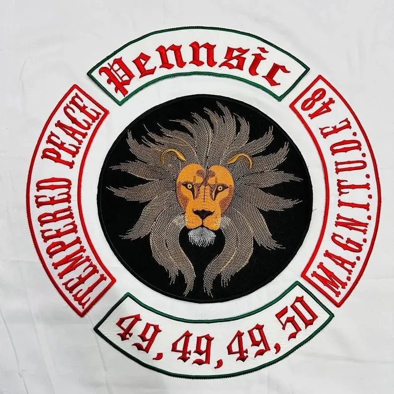 Custom Motorcycle Biker Embroidery Patches
