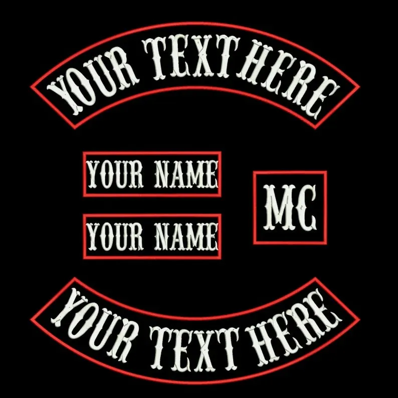 Custom Motorcycle Biker Embroidery Patches