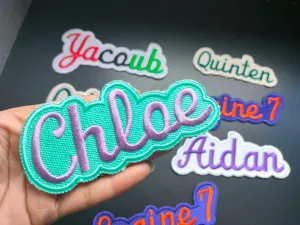 Custom Name Patch, Birthday Gift Patch, Makeup bag Patch, Bridesmaid Patch