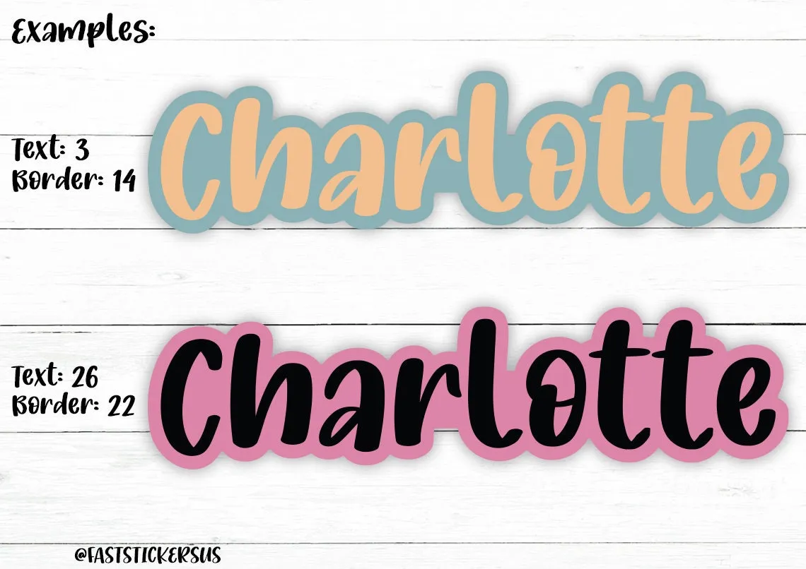 Custom Name Stickers
