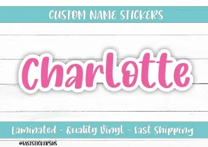 Custom Name Stickers