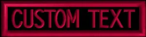 Custom NAME TAG Embroidered 4X1
