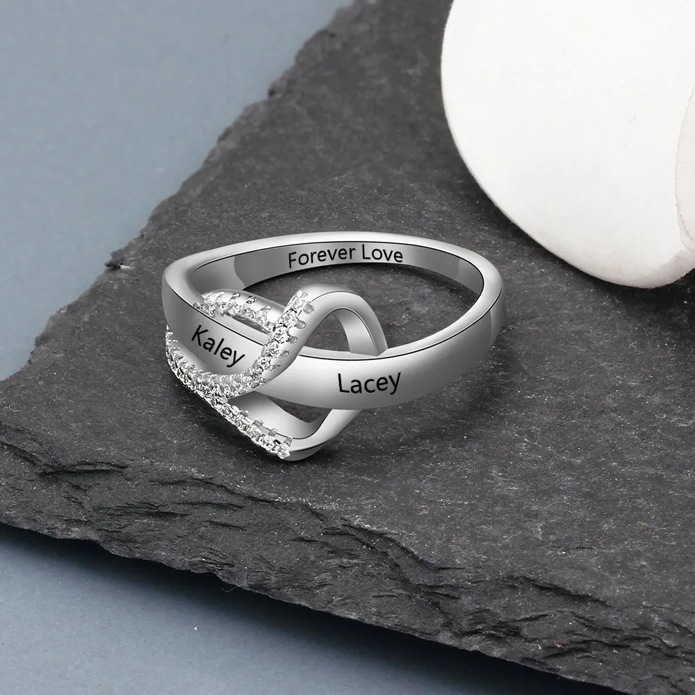 Engraved promise Ring For Her- Gold Plated Ring