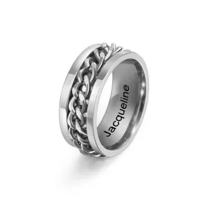 Fidget Ring For Him-Stainless Steel Ring