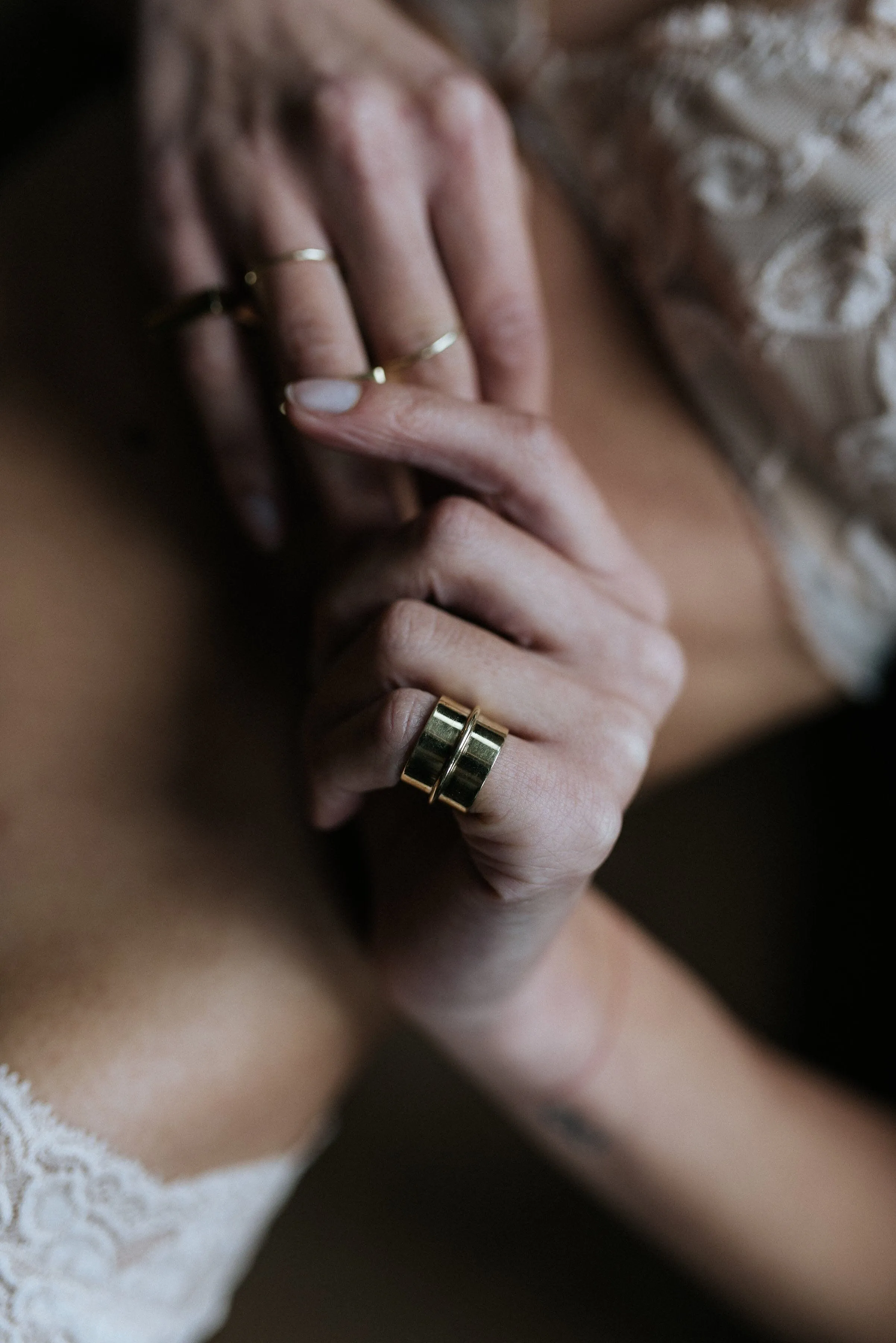 Flat Line Ring GOLD