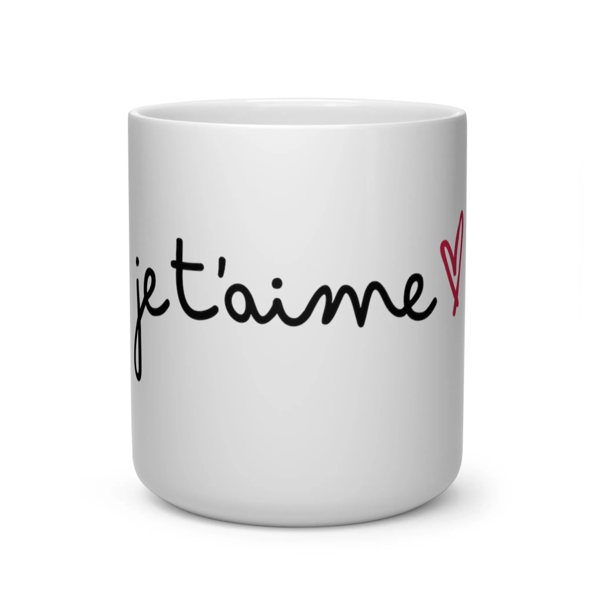 Je t'aime Heart Shape Mug