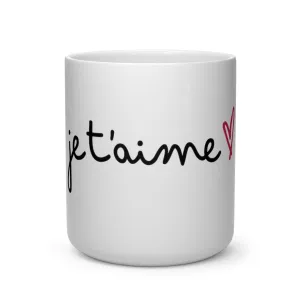 Je t'aime Heart Shape Mug