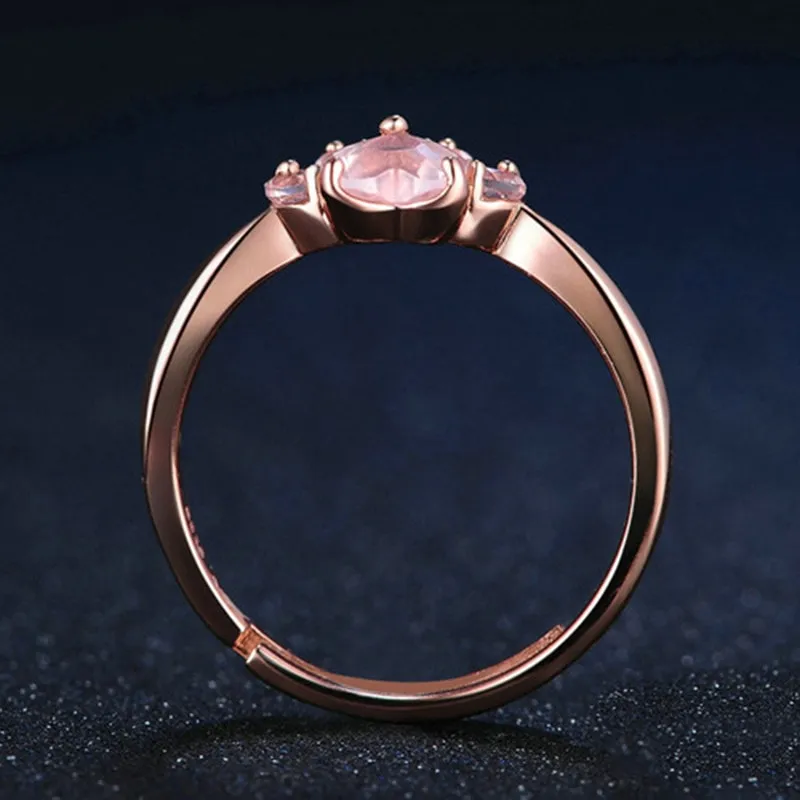 Kawaii Rose Gold Cat Paw Ring
