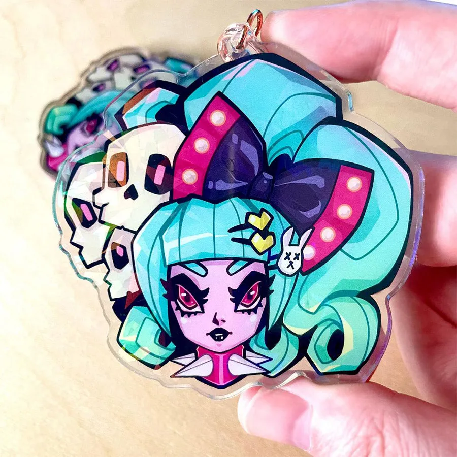 Lolita Holographic Acrylic Keychain