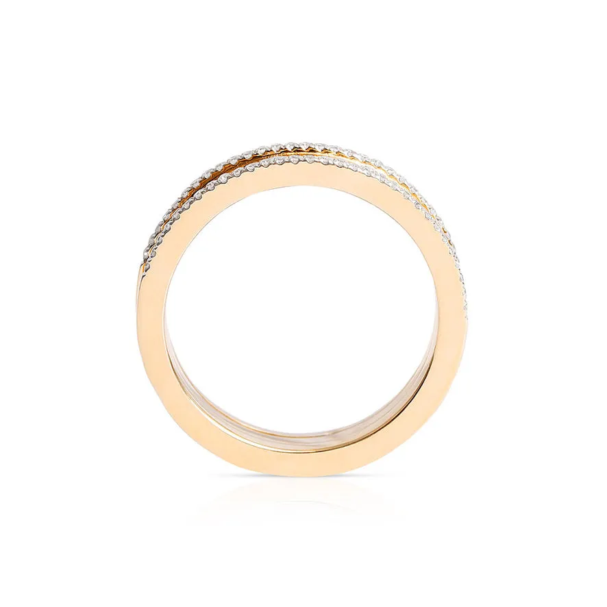 MADISON 14K GOLD WITH DIAMOND BAND