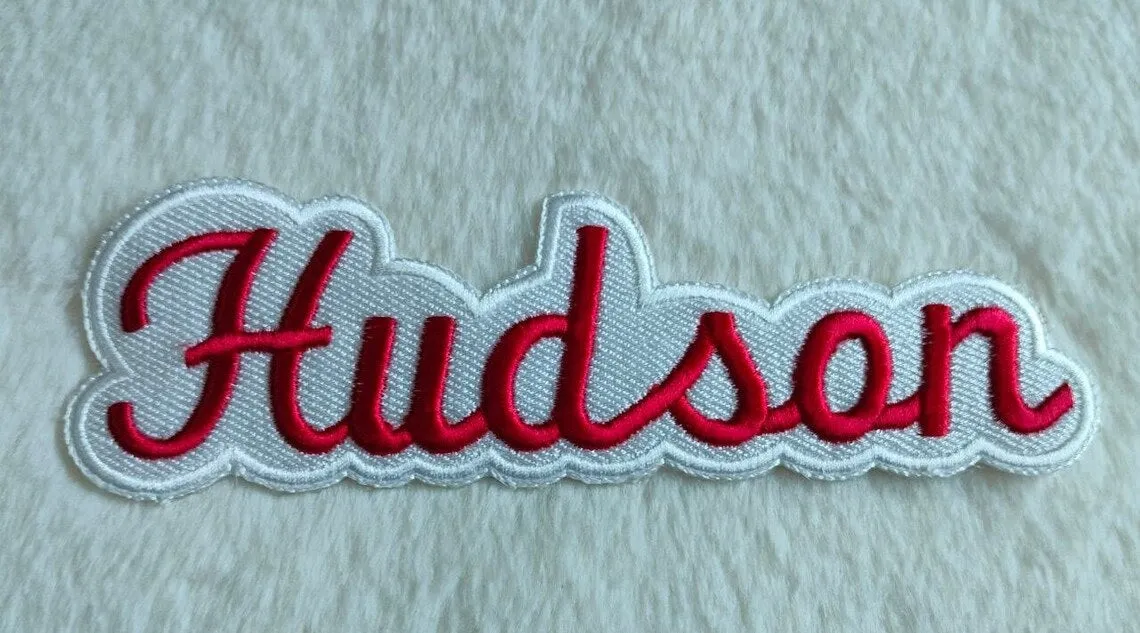 Personalised Embroidered Name Patches Sew On, Iron on, VELCRO®