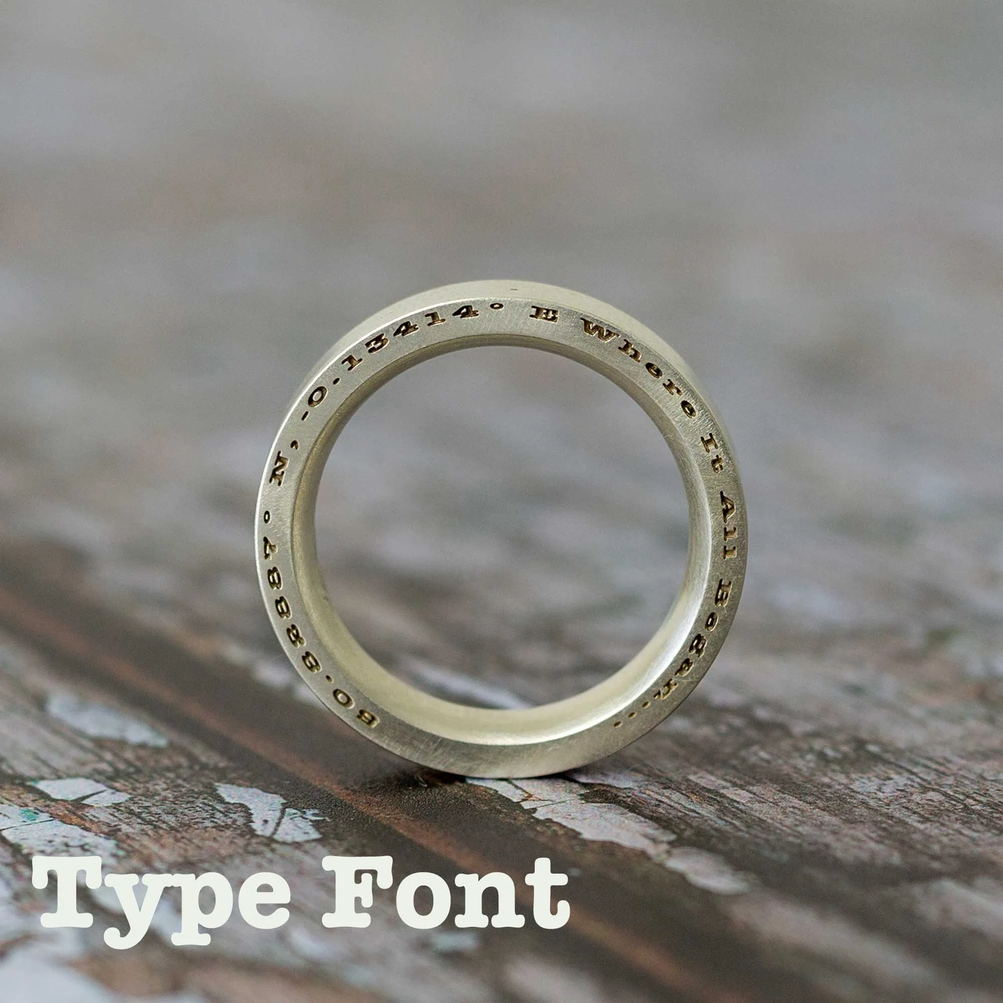 Personalised Secret Message Silver Ring
