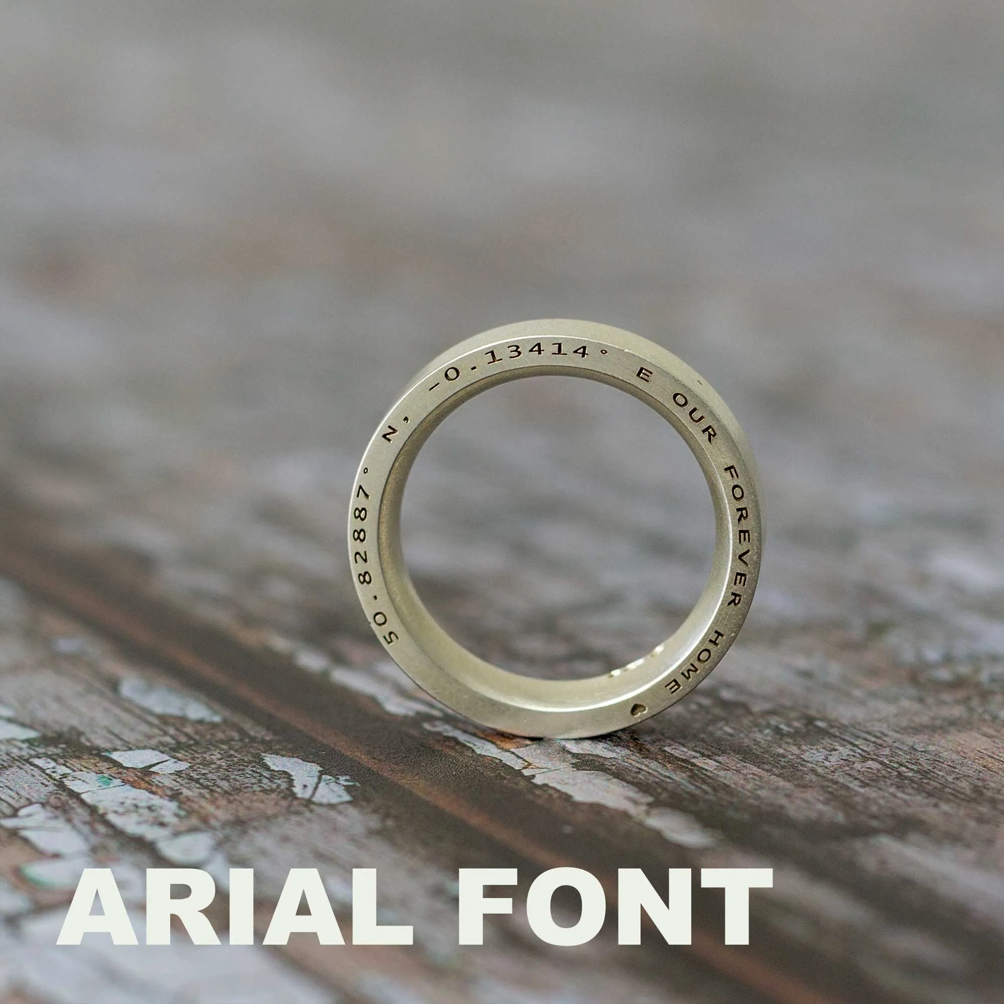 Personalised Secret Message Silver Ring