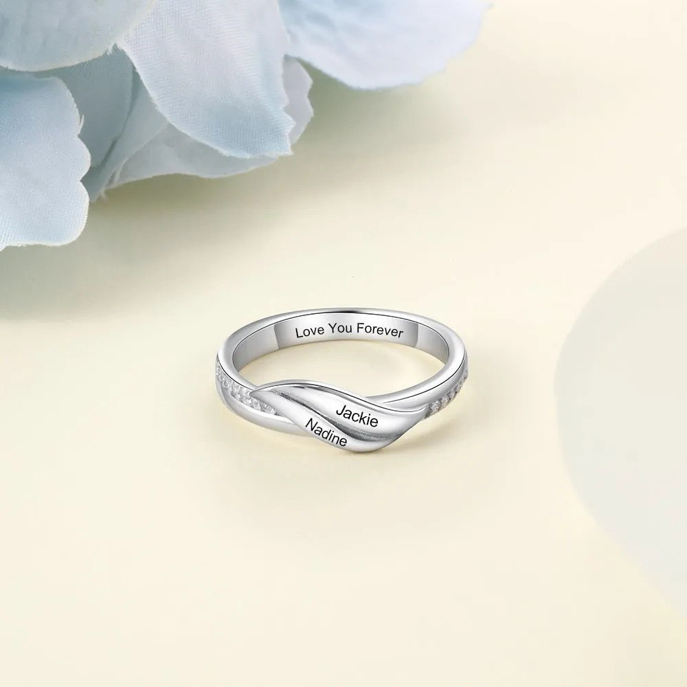Promise Ring For Her- Gold Plated Copper Ring