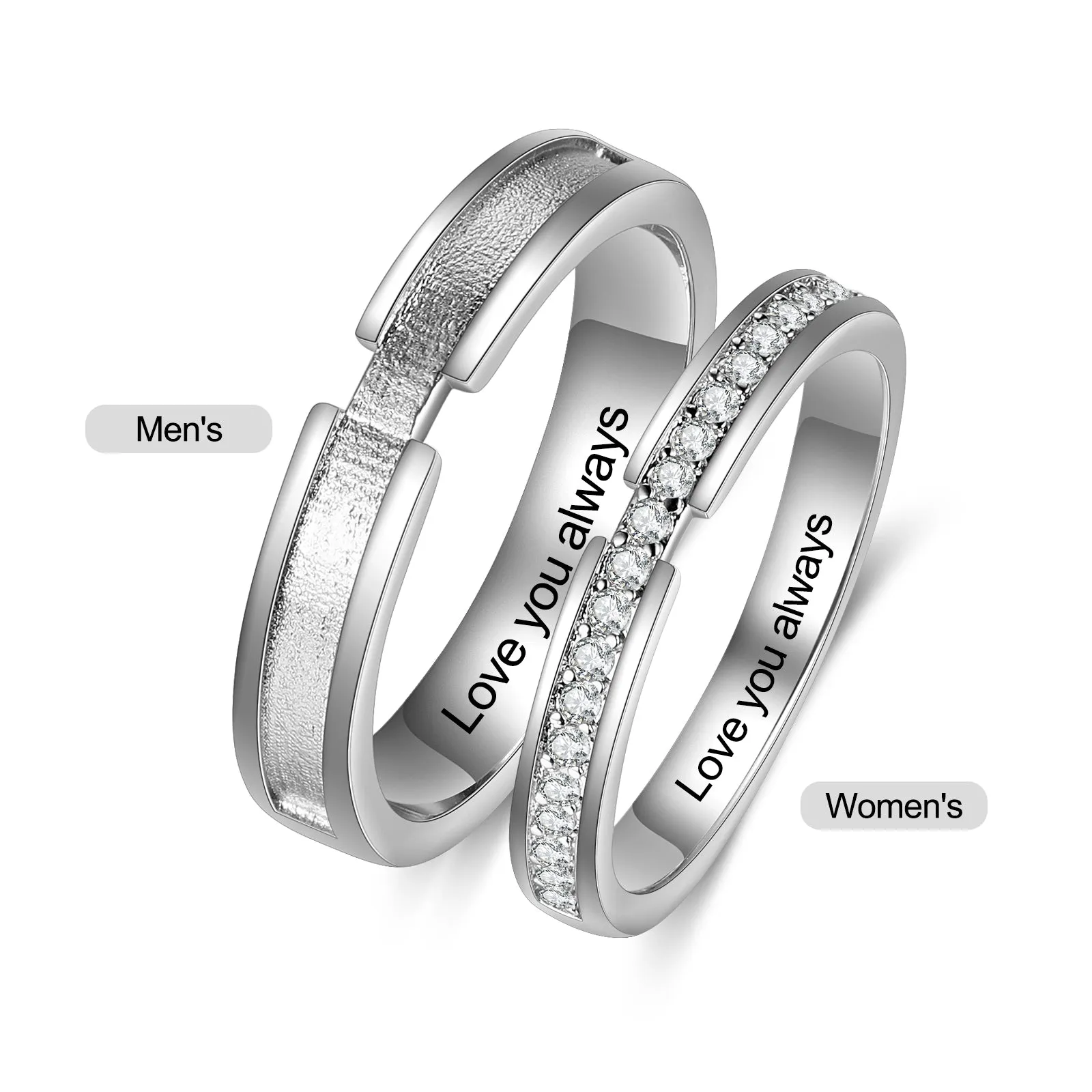Promise Rings For 2- Gold Plated Copper Couple Rings