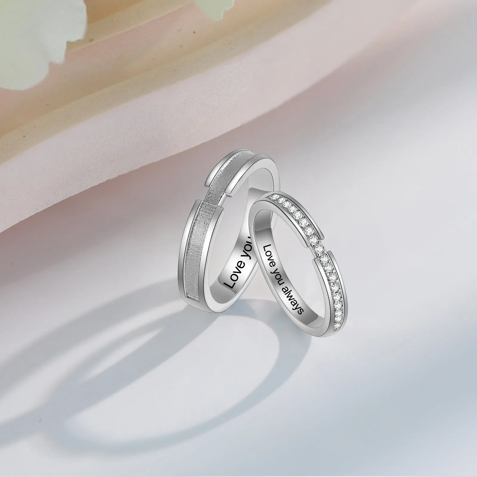Promise Rings For 2- Gold Plated Copper Couple Rings