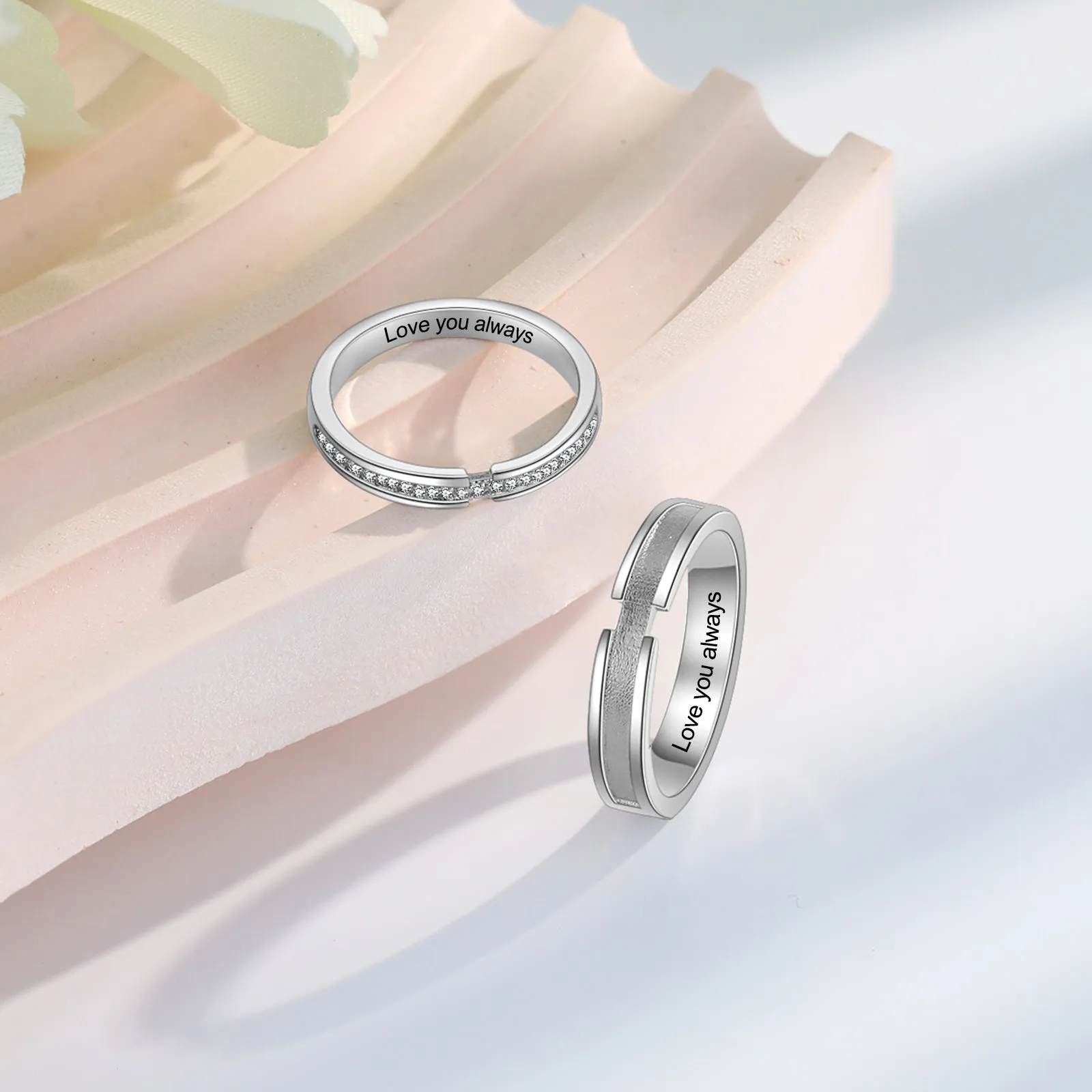 Promise Rings For 2- Gold Plated Copper Couple Rings