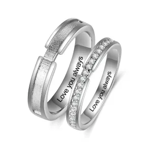 Promise Rings For 2- Gold Plated Copper Couple Rings