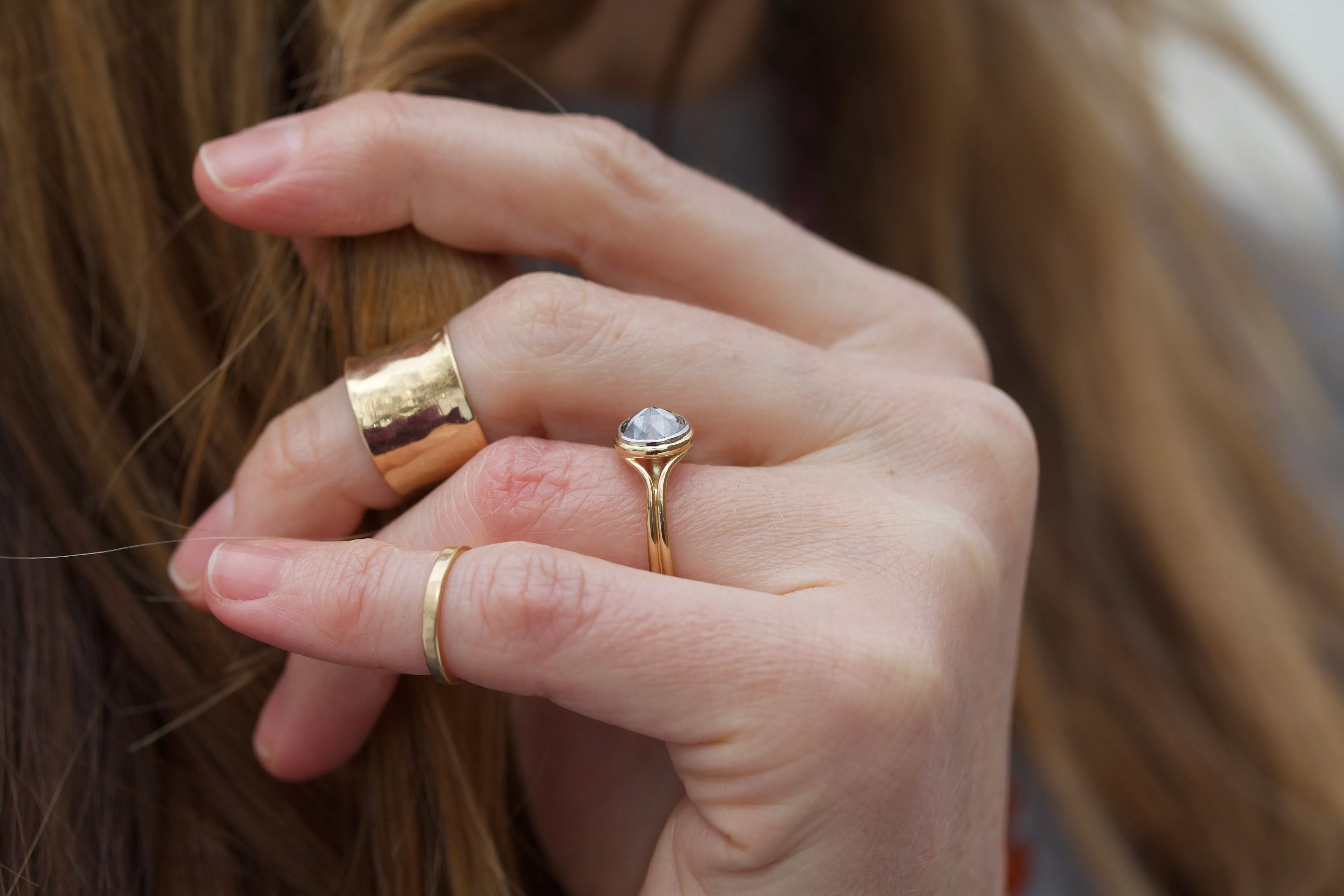 "Antique Looking Glass" Diamond Ring