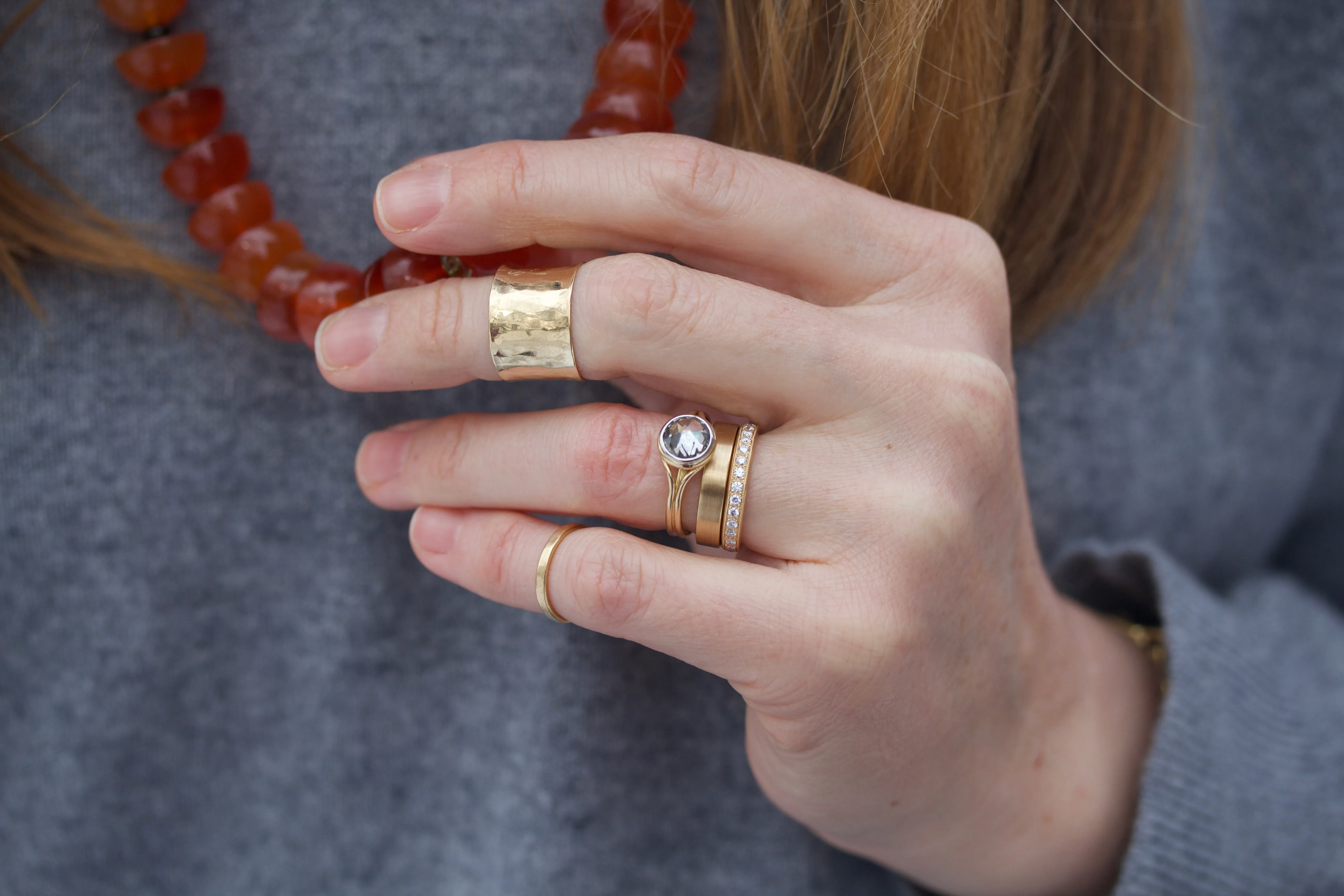 "Antique Looking Glass" Diamond Ring