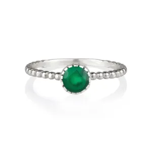 Rawa Stacking Ring - Green Onyx