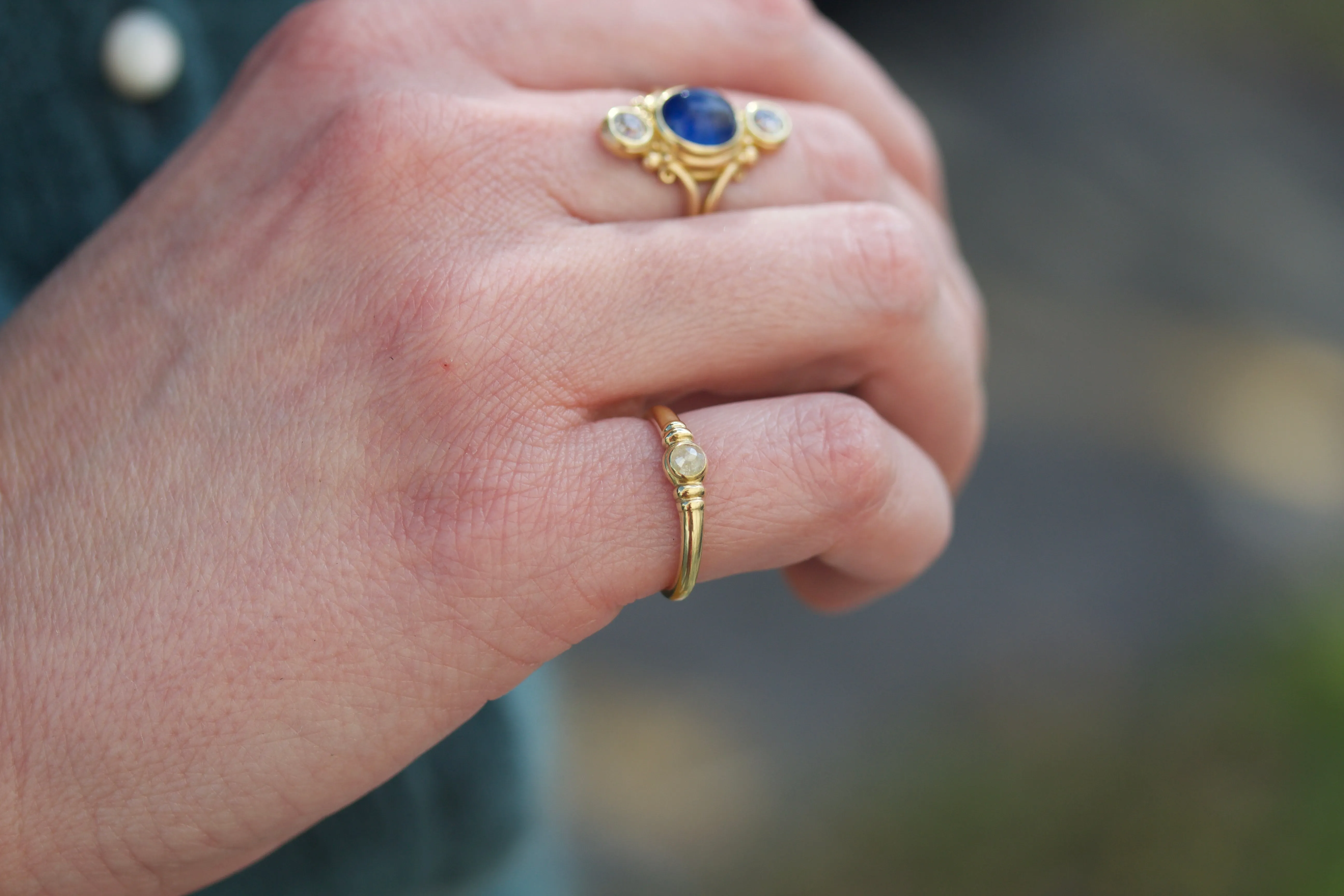 Rose Cut Diamond Ring