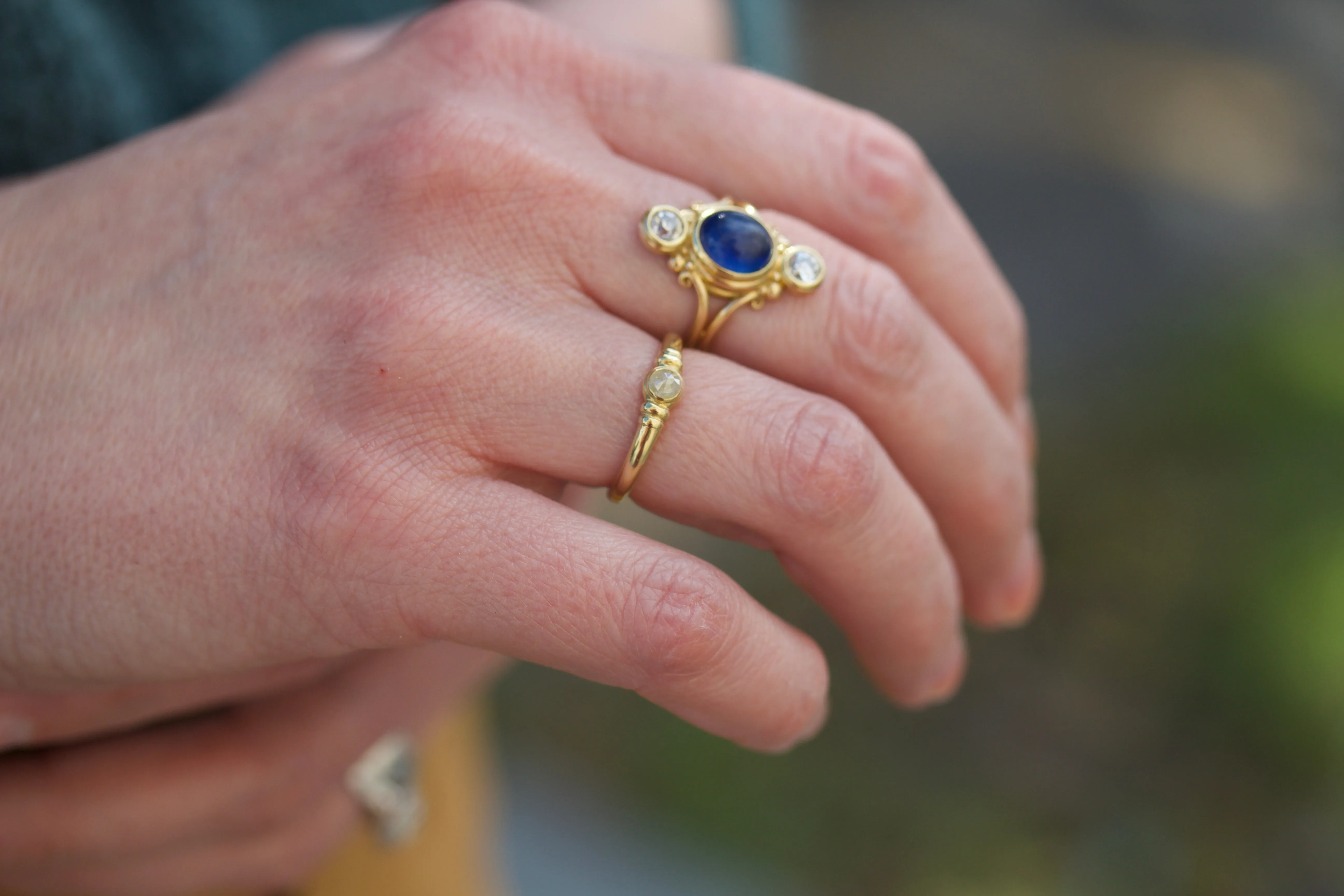 Rose Cut Diamond Ring