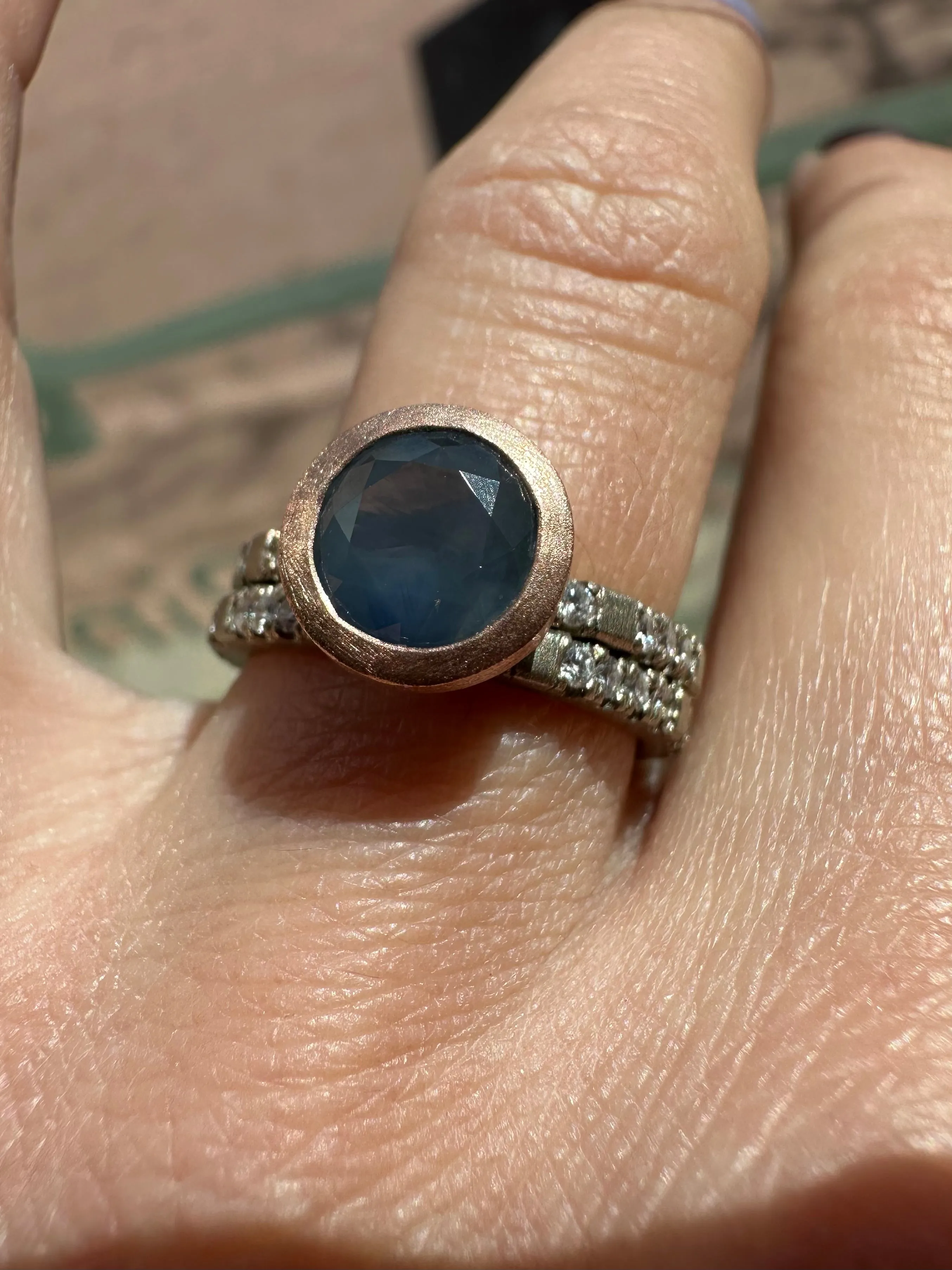 Sapphire Confetti Ring