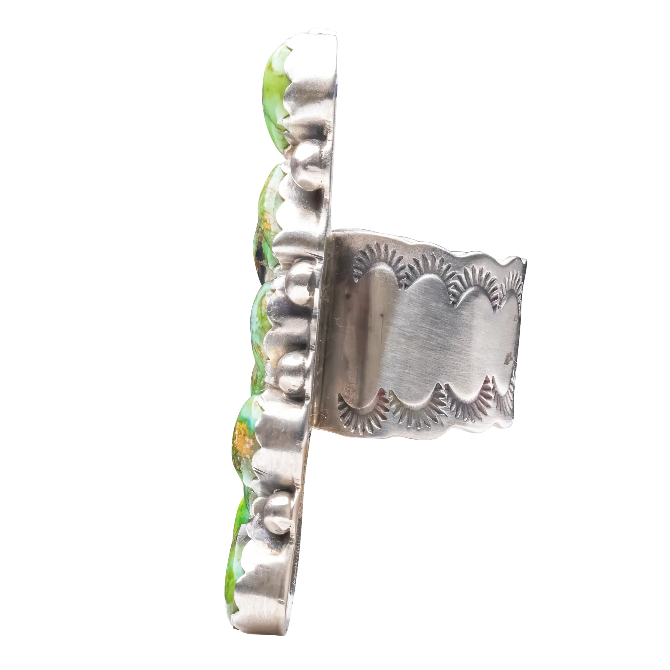 Sonoran Gold Cluster Ring | Navajo Handmade