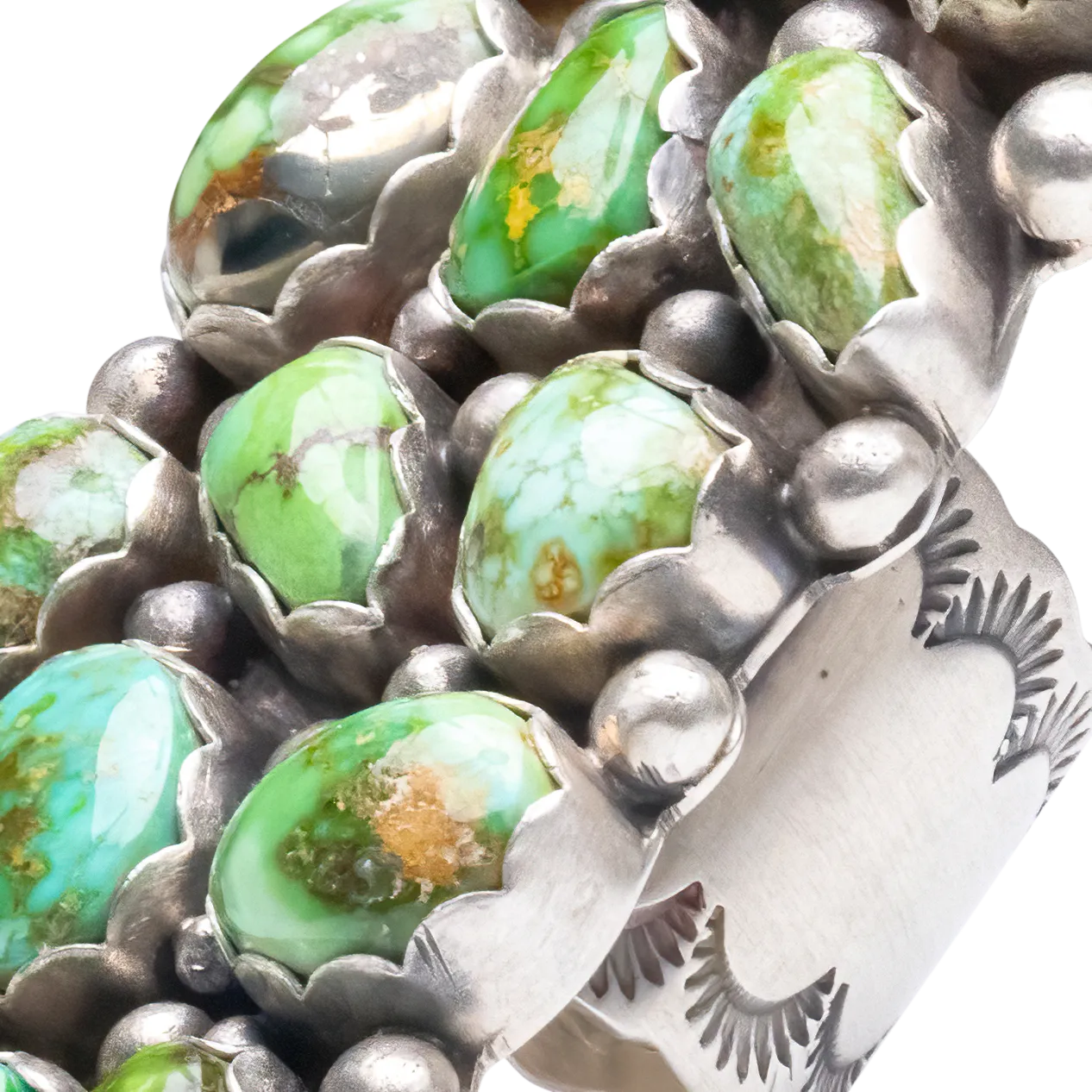 Sonoran Gold Cluster Ring | Navajo Handmade