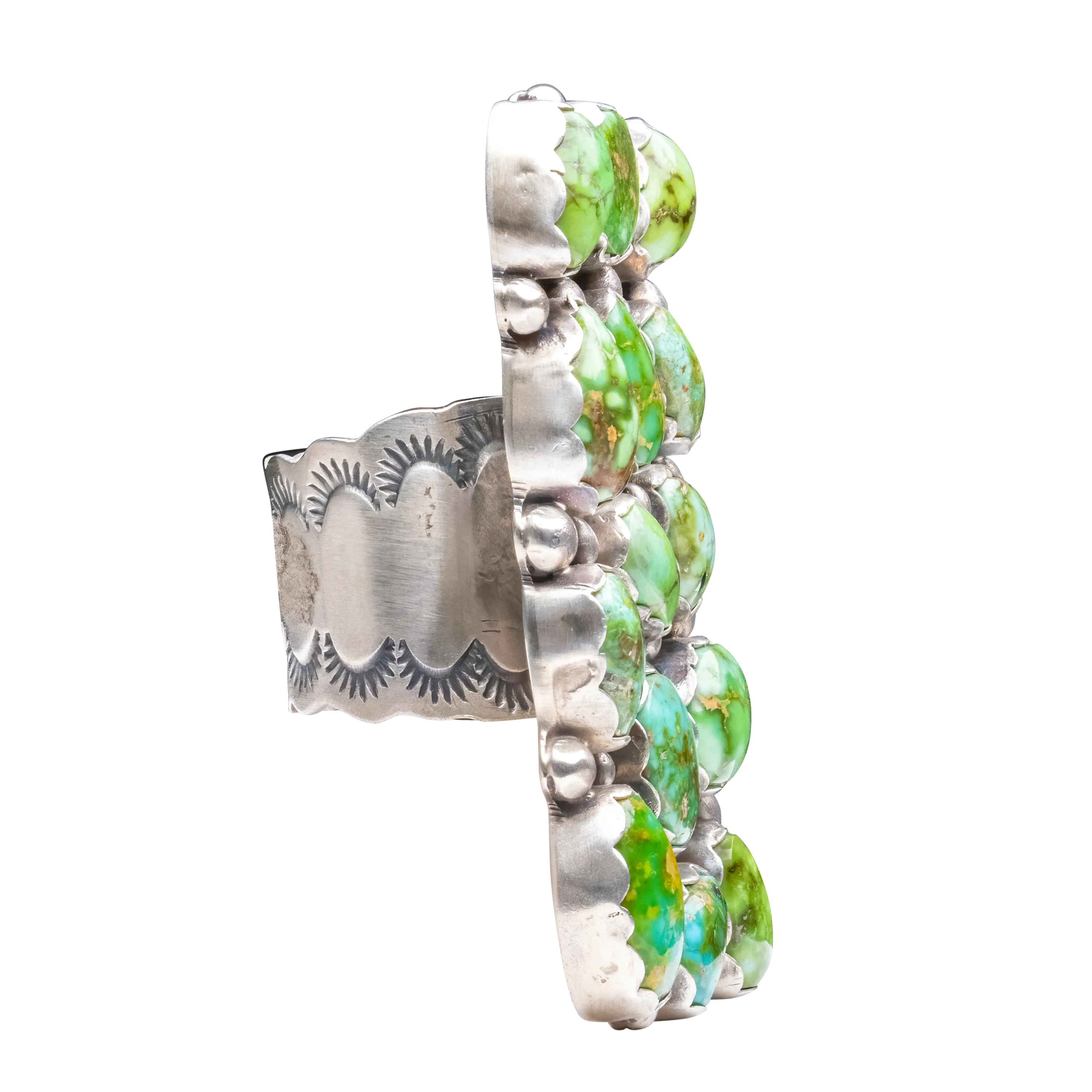 Sonoran Gold Cluster Ring | Navajo Handmade